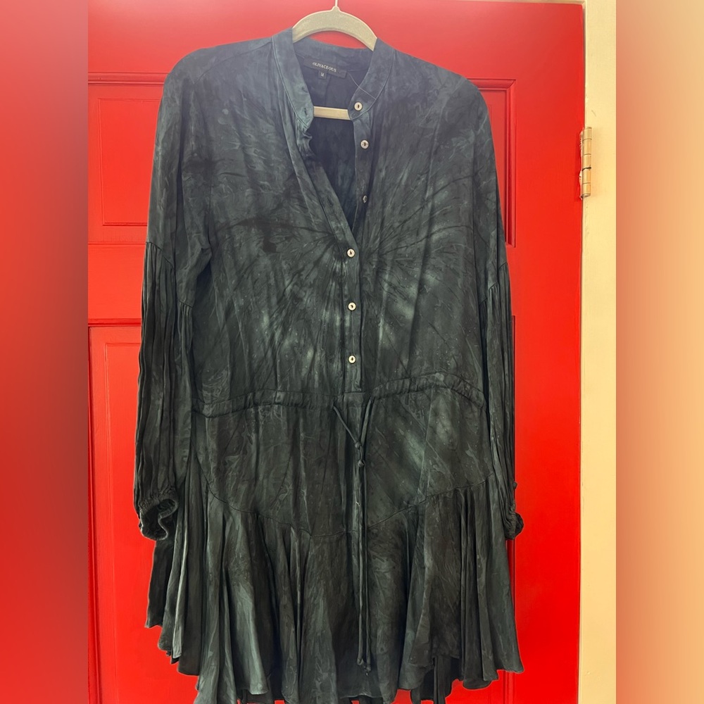 Tie dye silk mini dress, barely worn